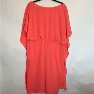 SANGRIA peach Flared sleeved dress